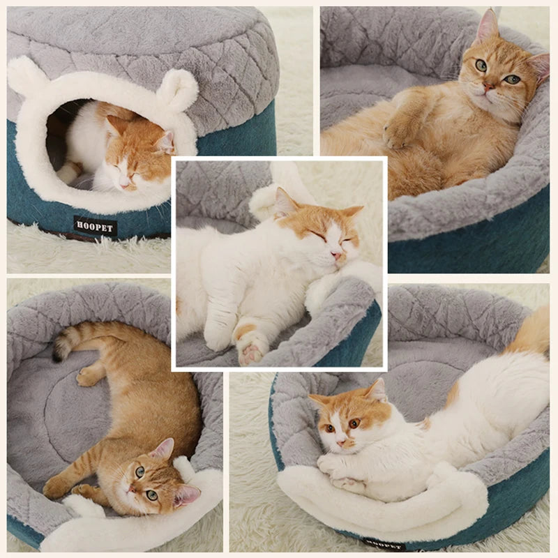 Cozy Pet Bed – Soft Warming House for Cats & Small Dogs