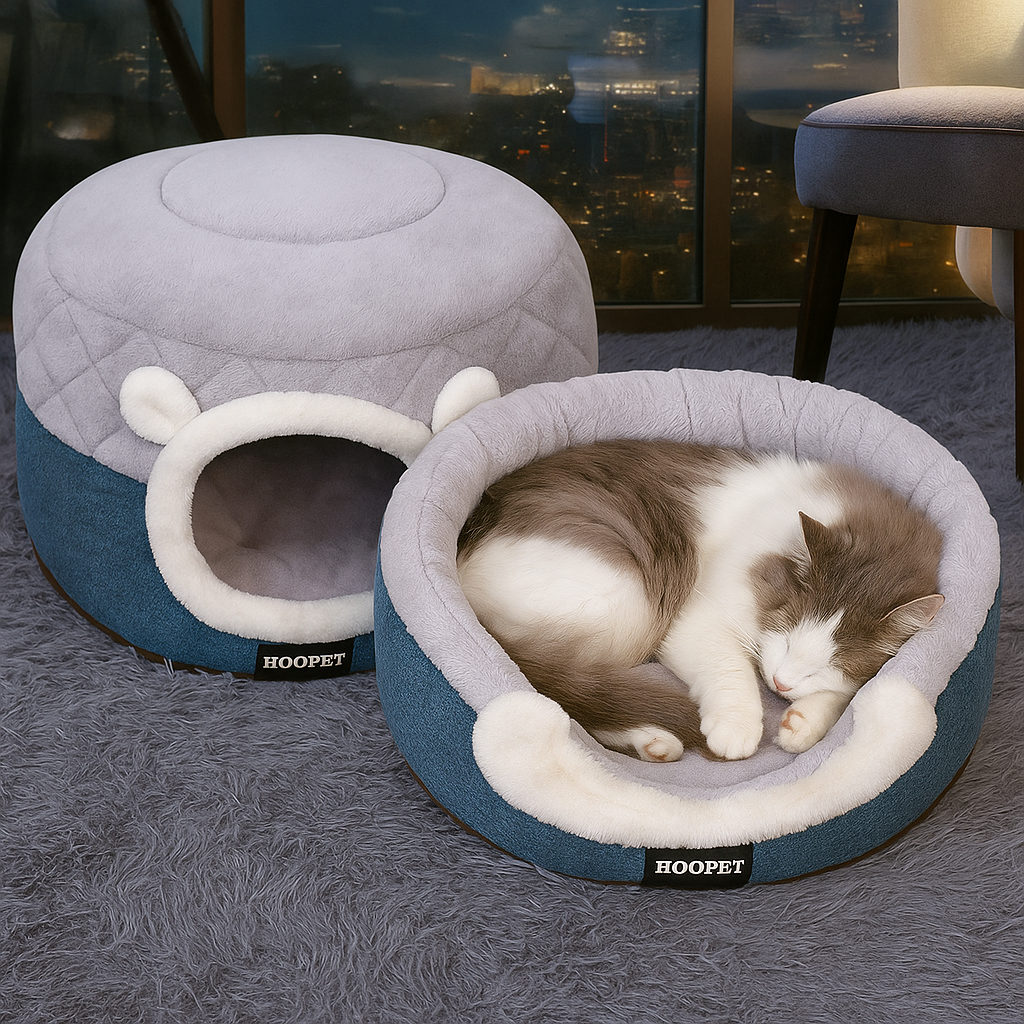 Cozy Pet Bed – Soft Warming House for Cats & Small Dogs