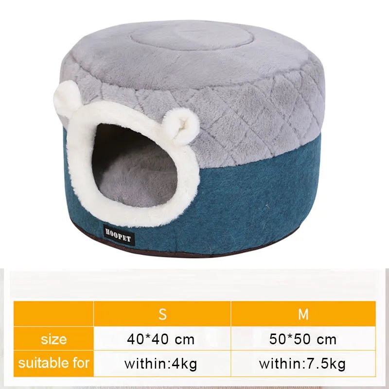 Cozy Pet Bed – Soft Warming House for Cats & Small Dogs