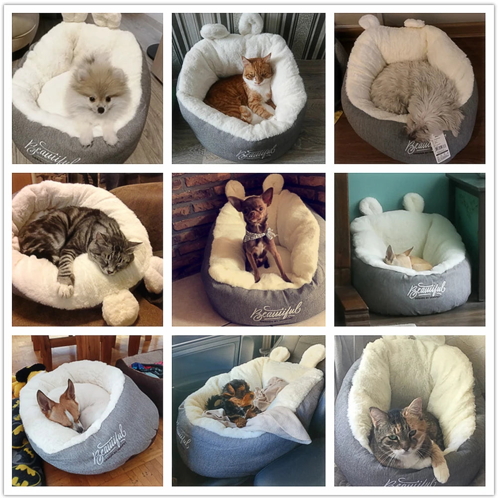 Cozy Pet Bed – Soft Warming House for Cats & Small Dogs